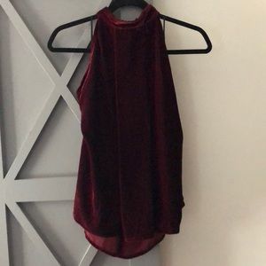 NWOT Velvet high neck top!